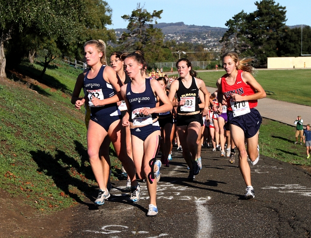 NCS XC D3 Girls-019.JPG - 2009 North Coast Section Cross Country Championships, Hayward High School, Hayward, California